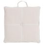 Coussin d'assise VALENDA, crème, avec bouton et anse, 40x40cm