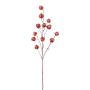 Branche décorative Physalis FRILTE avec des fruits, rouge métallique, 90cm