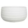 Coupe en céramique TIAM avec rainures, blanc mat, 14cm, Ø29cm
