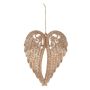Pendentif acrylique Ailes d'ange FASITA, paillettes, or, 15cm
