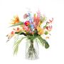 Bouquet artificiel FEME, rouge-violet, 65cm, Ø40cm