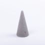 Mousse florale cône ZOILA pour fleurs artificielles, gris, 10cm, Ø5cm