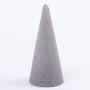 Mousse florale cône ZOILA pour fleurs artificielles, gris, 18cm, Ø8cm