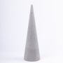 Mousse florale cône ZOILA pour fleurs artificielles, gris, 40cm, Ø12cm
