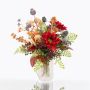 Bouquet d'automne décoratif HELENA, rouge, 40cm, Ø35cm
