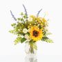 Bouquet d'automne décoratif HELENA, jaune, 40cm, Ø35cm