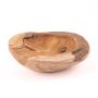 Coupe décorative PETTER, teck, naturel, 7cm, Ø25cm