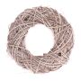 Couronne sèche en osier JOZIAH, blanc, Ø40cm