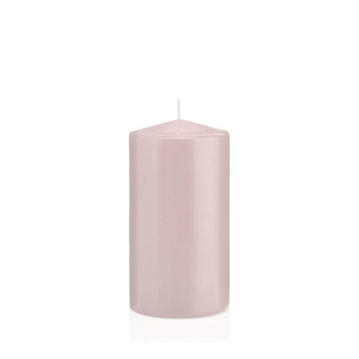 Bougie rose cylindrique 12cm