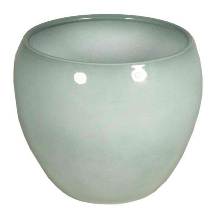 InnaGLAS - Coupe De Fleurs Céramique Anthracite 8,5cm X 18,5cm - Pot Fleurs Intérieur Élégant