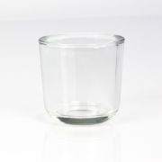 Bougeoir / Photophore en verre NICK, transparent, 8cm, Ø8cm