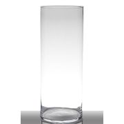 Vase à poser au sol en verre SANYA EARTH, cylindre/rond, transparent, 50cm, Ø19cm