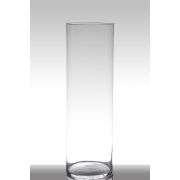 Vase à poser au sol en verre SANYA EARTH, cylindre/rond, transparent, 60cm, Ø19cm