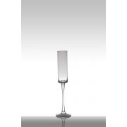 Vase à poser au sol en verre ODELIA sur pied, cylindre/rond, transparent, 41cm, Ø9,5cm