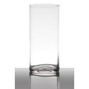 Vase à fleurs SANYA EARTH, cylindre/rond, transparent, 19cm, Ø9cm