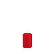 Bougie votive / bougie cylindrique MAEVA, rouge, 8cm, Ø5cm, 18h - Made in Germany