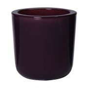 Porte-bougie NICK en verre, violet, 7,5cm, Ø7,5cm