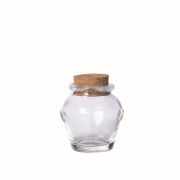 Mini pot en verre TAKEO, couvercle en liège, 5cm, Ø5cm