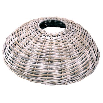 Couvre-pied pour sapin JERICHO en rotin, blanchi à la chaux, 25cm, Ø105cm Couvre-pied pour sapin JERICHO en rotin, blanchi à la chaux, 25cm, Ø105cm