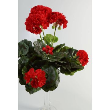 Fleur textile Géranium MIA à planter, rouge, 35cm, Ø6-9cm