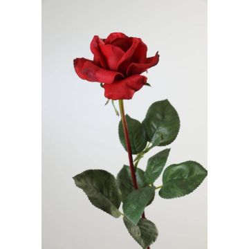 Rose décorative AMELIE, rouge, 70cm, Ø8cm