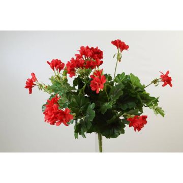 Fleur textile Géranium MIA à planter, rouge, 40cm, Ø5-8cm