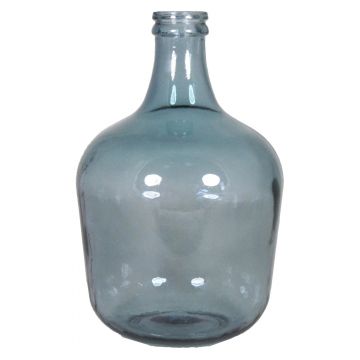 Vase ballon en verre ILINCA, bleu-transparent, 42cm, Ø28cm, 12L