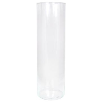 Vase à poser au sol cylindrique SANYA OCEAN en verre, transparent, 50cm, Ø15cm