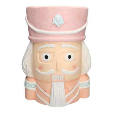 Table de rangement MOLANI en forme de casse-noisette, rose-beige, 37x32x46cm Table de rangement MOLANI en forme de casse-noisette, rose-beige, 37x32x46cm