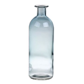 Vase bouteille ARANCHA en verre, bleu clair-transparent, 20,3cm, Ø7cm