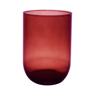 Vase de table en verre MARISA, rouge-transparent, 20cm, Ø14cm