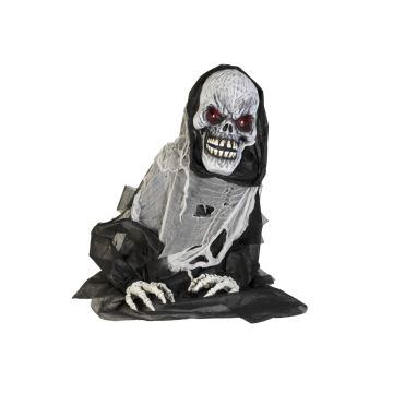 Figurine décorative d'Halloween Zombie SIEGBERT, fonction sonore et mouvement, LEDs, 68cm