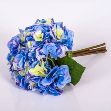 Bouquet d'hortensias en tissu KLARA, bleu, 30cm, Ø18cm