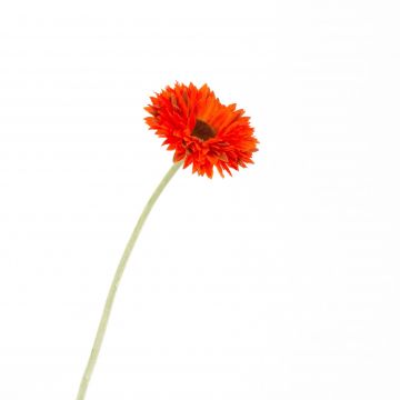 Fleur artificielle Gerbera CELINA, orange, 45cm, Ø7cm