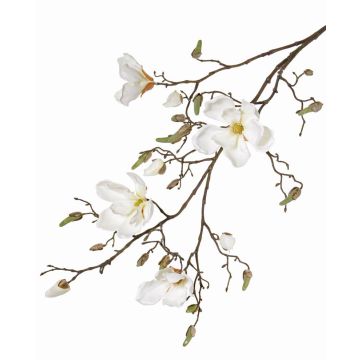 Magnolia artificiel LORA, crème, 110cm, Ø10-12cm