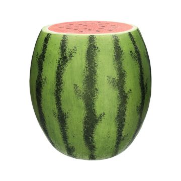 Table de rangement MOLANI en forme de melon d'eau, vert-rouge, 43,5cm, Ø42cm Table de rangement MOLANI en forme de melon d'eau, vert-rouge, 43,5cm, Ø42cm