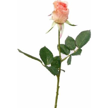 Rose décorative HOLLY, rose, 35cm, Ø4cm