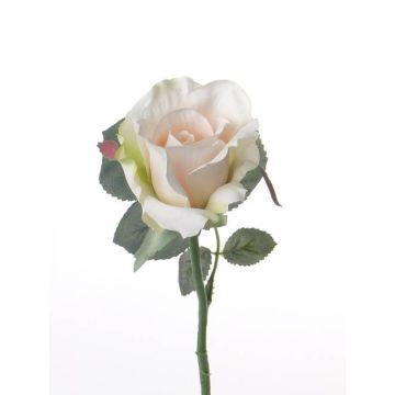 Rose artificielle ELLI, crème-rose, 30cm, Ø6cm