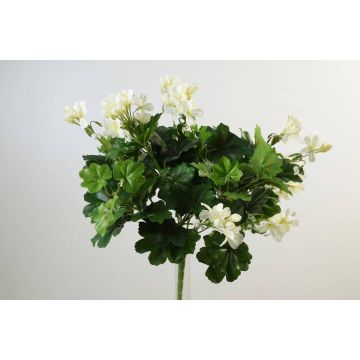 Fleur textile Géranium MIA à planter, crème, 40cm, Ø5-8cm