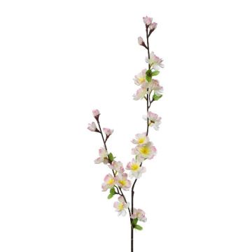 Branche décorative de cerisier du Japon SLORIX avec des fleurs, rose-blanc, 85cm