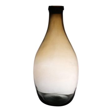 Vase ballon OMAIA, recyclé, orange-brun-transparent, 37cm, Ø19cm