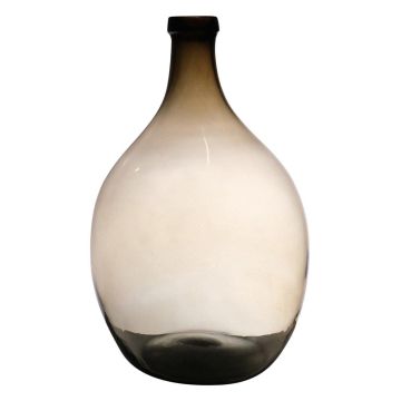 Vase ballon OMAIA, recyclé, orange-brun-transparent, 43cm, Ø29cm