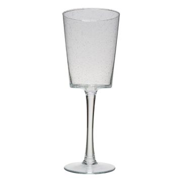 Grand verre à pied KERRIN, avec bulles, transparent, 45cm, Ø17cm