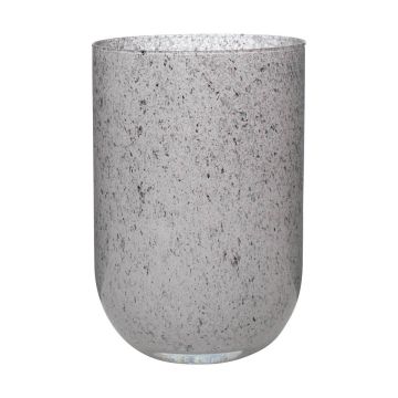 Vase de table en verre MARISA, granit-gris, 20cm, Ø14cm