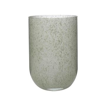Vase de table en verre MARISA, granit-vert, 20cm, Ø14cm
