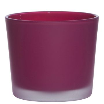 Maxi verre à bougie ALENA FROST, magenta mat, 9cm, Ø10cm