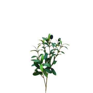 Branche d'olivier en plastique NARKADA avec des fruits, vert, 50cm
