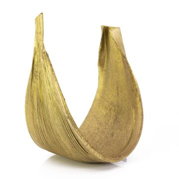 feuille de coco CHIPUNA, séchée, dorée, 60cm