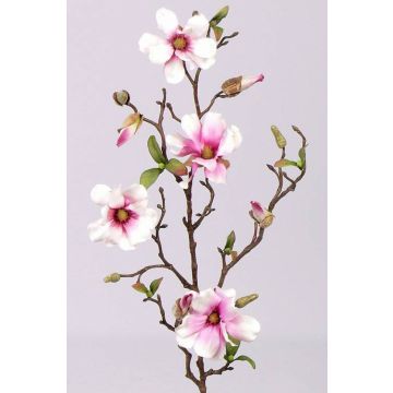 Magnolia décoratif MARGA, rose-rose, 80cm, Ø6-8cm