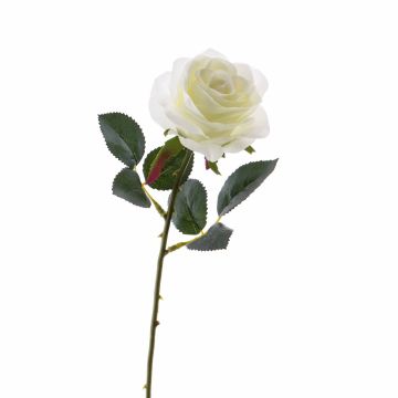 Fleur artificielle Rose SIMONY, crème, 45cm, Ø8cm